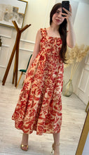 Cargar imagen en el visor de la galería, SEATTLE - Maxi vestido estampado rojo