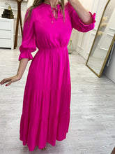 Cargar imagen en el visor de la galería, JOSEFINA - Maxi vestido fucsia