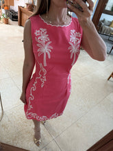 Cargar imagen en el visor de la galería, CANDELARIA - Vestido corto coral palmas
