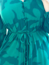 Cargar imagen en el visor de la galería, SORAYA - Maxi vestido estampado verde