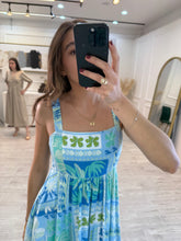 Cargar imagen en el visor de la galería, IVELISSE - Maxi vestido aqua tropical