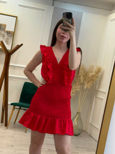 Cargar imagen en el visor de la galería, FRANKIE - Vestido corto rojo