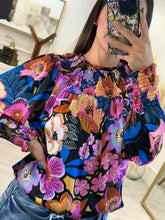 Cargar imagen en el visor de la galería, CALIPSO – Blusa floral multicolor manga larga