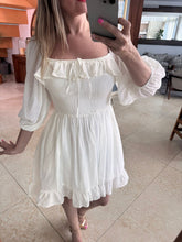 Cargar imagen en el visor de la galería, YOLIS - Vestido corto blanco