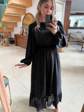Cargar imagen en el visor de la galería, CARMELITA - Maxi vestido negro
