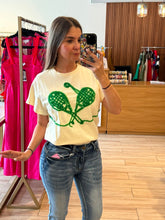 Cargar imagen en el visor de la galería, AIMEE - Playera hueso raquetas