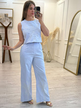 Cargar imagen en el visor de la galería, ROXANA - Set pantalon y blusa azul