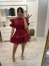 Cargar imagen en el visor de la galería, MAGDA - Vestido corto rojo
