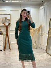 Cargar imagen en el visor de la galería, SERGIA - Maxi vestido verde