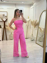 Cargar imagen en el visor de la galería, ISABELLA - Palazzo fucsia tirantes