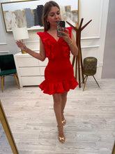 Cargar imagen en el visor de la galería, MURIEL - Vestido corto rojo