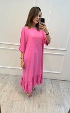 Cargar imagen en el visor de la galería, MELANIE - Vestido midi rosa