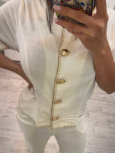 Cargar imagen en el visor de la galería, ELISE - Set pantalon y blusa hueso