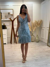 Cargar imagen en el visor de la galería, KIRSTEN - Vestido corto azul