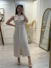 Cargar imagen en el visor de la galería, AMAYA - Vestido midi arena