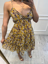 Cargar imagen en el visor de la galería, CELANDINE - Vestido corto estampado