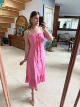 Cargar imagen en el visor de la galería, DANETTE - Maxi vestido rosa tirantes