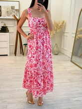 Cargar imagen en el visor de la galería, CAROLA - Maxi vestido estampado