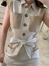 Cargar imagen en el visor de la galería, BARBARA - Palazzo beige con khaki