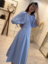 Cargar imagen en el visor de la galería, LANDINA - Maxi vestido azul