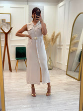 Cargar imagen en el visor de la galería, SLOANE - Maxi vestido avena