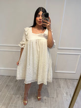 Cargar imagen en el visor de la galería, HERMIONE - Vestido corto avena