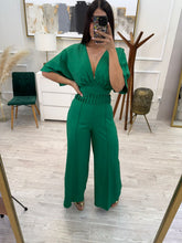 Cargar imagen en el visor de la galería, DORISDAY - Set pantalón y blusa verde