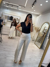 Cargar imagen en el visor de la galería, HARMONÍA – Pantalón de lentejuelas champaña