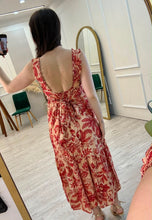 Cargar imagen en el visor de la galería, SEATTLE - Maxi vestido estampado rojo