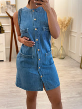 Cargar imagen en el visor de la galería, ROBIN - Vestido azul sin mangas