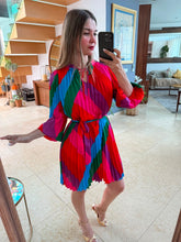 Cargar imagen en el visor de la galería, SUSANA - Vestido estampado multicolor