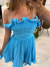 Cargar imagen en el visor de la galería, GINEVRA - Vestido corto azul
