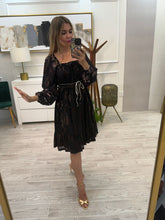 Cargar imagen en el visor de la galería, MAZIE - Vestido corto negro