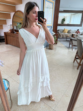 Cargar imagen en el visor de la galería, MALIA - Maxi vestido blanco sin mangas