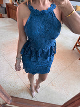 Cargar imagen en el visor de la galería, SPRING - Vestido corto azul oscuro
