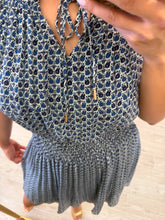 Cargar imagen en el visor de la galería, MIRIAM - Vestido azul estampado