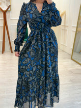 Cargar imagen en el visor de la galería, DEBORA - Maxi vestido estampado