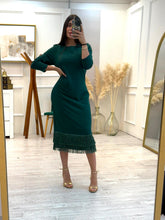 Cargar imagen en el visor de la galería, MEGAN - Maxi vestido verde botella