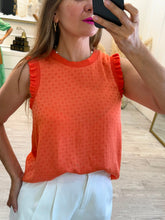 Cargar imagen en el visor de la galería, JAMIE - Blusa naranja sin mangas