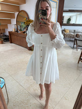 Cargar imagen en el visor de la galería, XIOMARA - Vestido corto blanco