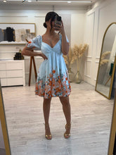 Cargar imagen en el visor de la galería, BLOSSOM - Vestido corto azul claro