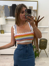 Cargar imagen en el visor de la galería, KATHERINE - Top tejido multicolor