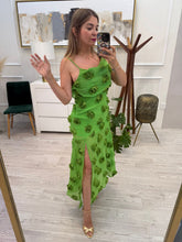 Cargar imagen en el visor de la galería, DEYANIRA - Maxi vestido verde floral