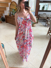 Cargar imagen en el visor de la galería, CLEOTILDE - Maxi vestido estampado tirantes