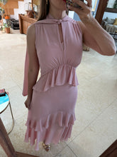 Cargar imagen en el visor de la galería, CLAUDINE - Maxi vestido rosa viejo