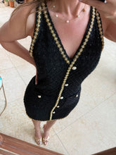 Cargar imagen en el visor de la galería, TOSCANA - Vestido corto negro