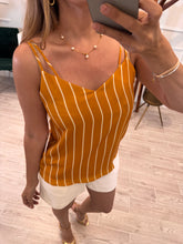 Cargar imagen en el visor de la galería, ANTONIA - Blusa mostaza rayas