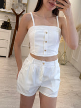 Cargar imagen en el visor de la galería, PALMER - Set blusa y short blanco