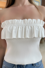 Cargar imagen en el visor de la galería, MAGDALENA - Blusa strapless hueso