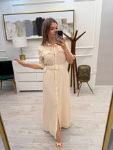 Cargar imagen en el visor de la galería, CELINA - Maxi vestido beige